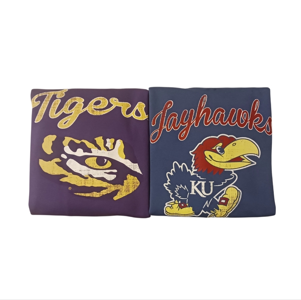 LSUxKU Women's University Script Logo Collegiate Bookstore Haulter Top